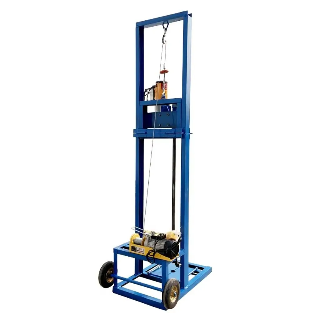 

Folding bracket Small electric telescopic household well drilling equipment