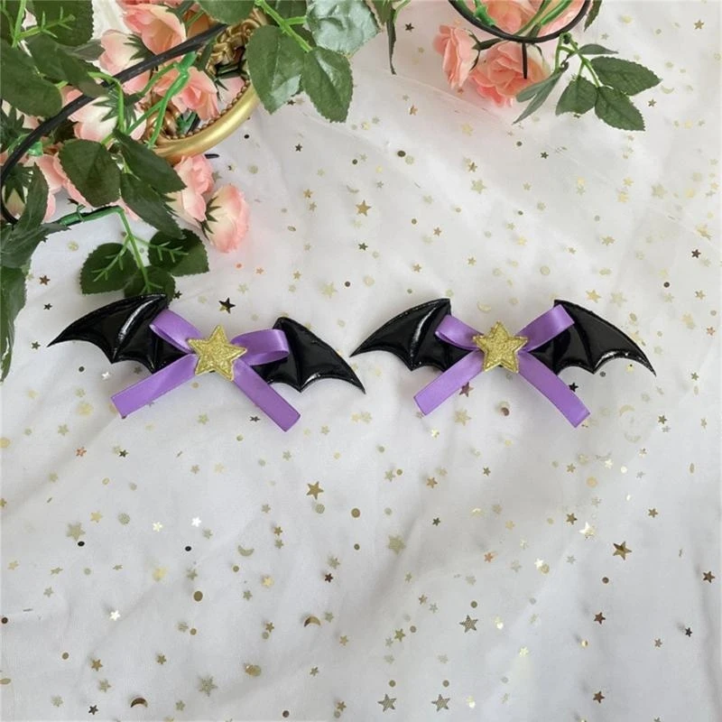 

Gothic Halloween Hair Clip Girls Choker Bowlers Hat Bat Wing Halloween Headdress Headwear Neckband Collar 15UB