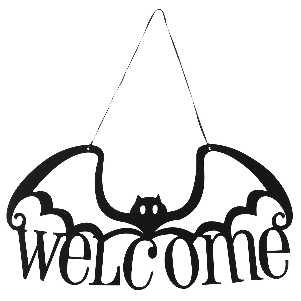 Halloween Door Hanging Decorations Non woven Fabric Bat nament Welcome Tag for Trick Treat Fun Home BarHaunted House Decor