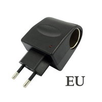 Car Cigarette Lighter Power Adapter EU AC 220V to DC 12V Black Converter High Quality Automobile Accessories