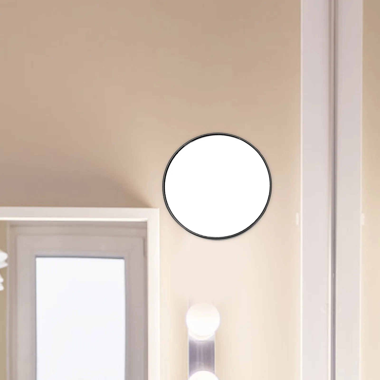 7,5 cm vergrotende spiegel zuignap ijdelheid compacte vergrotende spiegel met zuignap zwart reizen