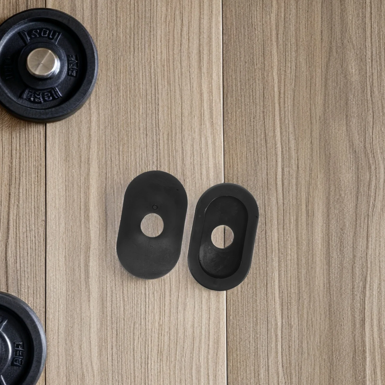 

3Pcs Fitness Machine Floor Pad Wear Resistant Shock Absorbing Mat for Exercise Equipment Home Gym Anti Slip