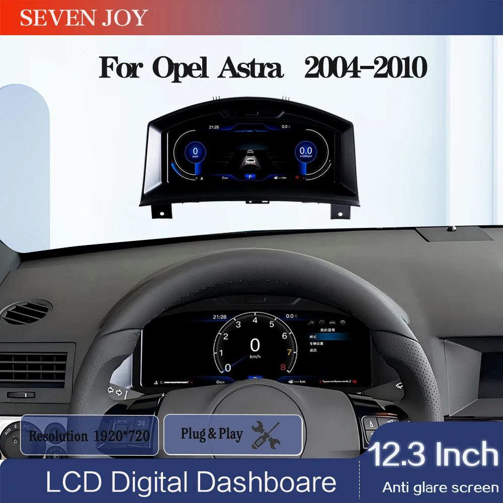 

Cluster For Opel Astra H 2004-2010, Zafira B 2005-2014 Digital speedometer Dashboard LCD instrument panel Virtual Cockpit