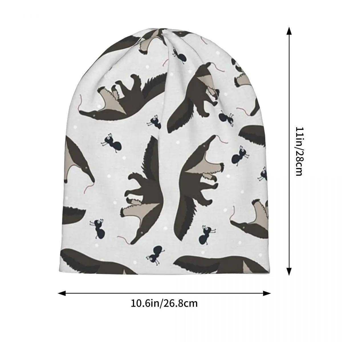 العملاق النمل والنمل في جميع أنحاء نمط Skullies قبعة حريمي شتاء دافئ في الهواء الطلق قبعة محبوك بونيه قبعات للرجال النساء الكبار #2