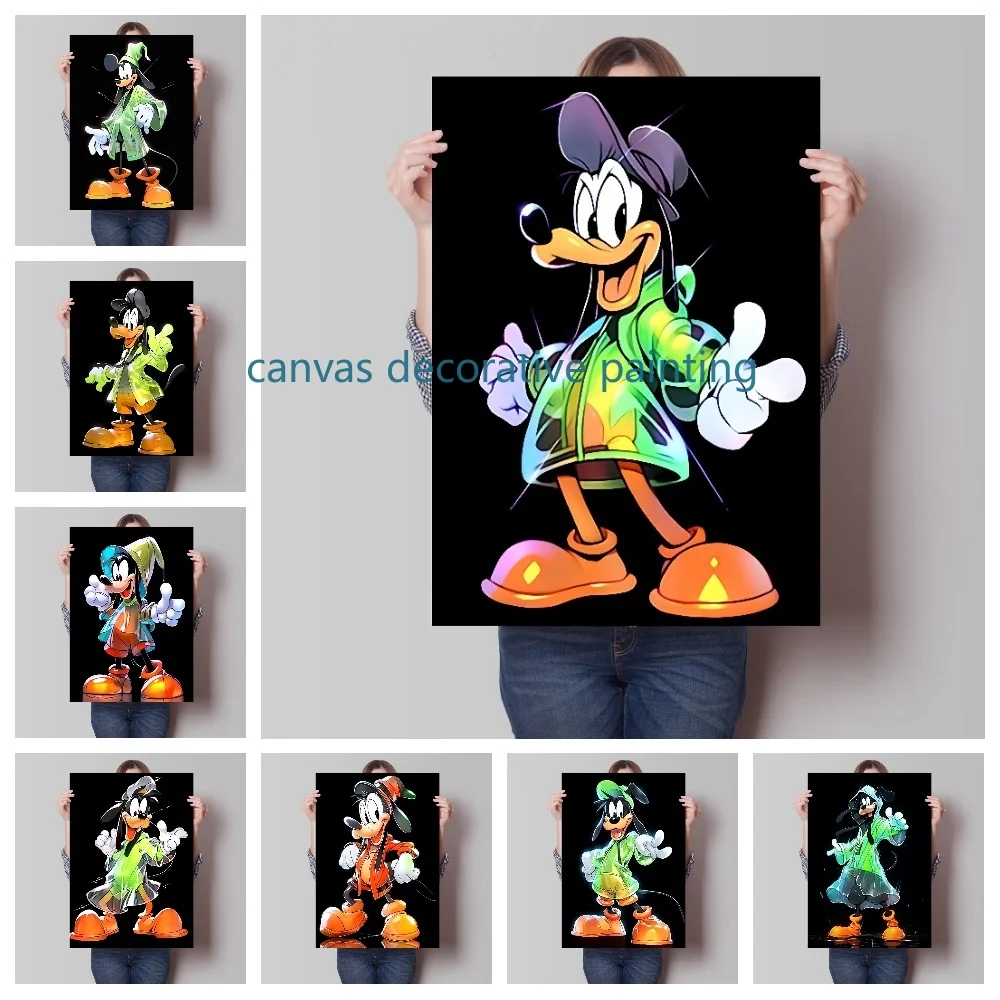 

MINISO Disney Goofy Goof Canvas Painting Print Home Living Room Modern Decorative Christmas Painting Gift for Children Poster