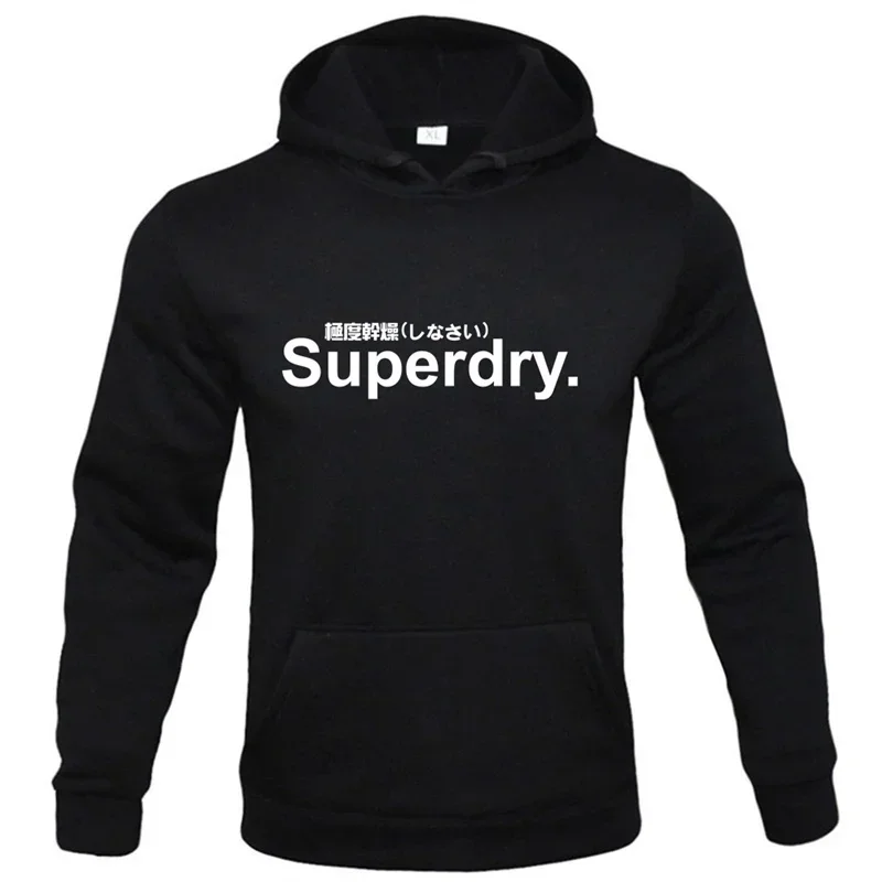 spring autumn superdry printed Men women Hoodies Fleece Warm Mens Sweatshirt Fashion Men Fleece Warm Sweatshirt