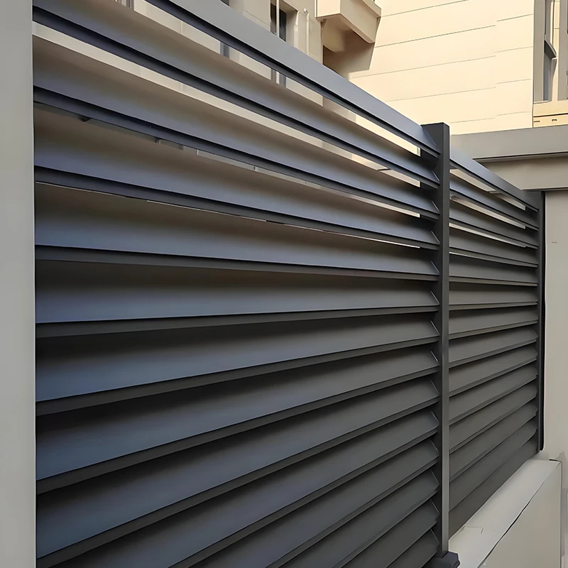 Hot Sale Decorative Yard Aluminium Fence Panel Metal Cheap Sleek Customized Durable Garden Privacy Fencing for Home