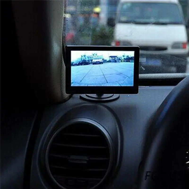 Durable-4.3Inch LCD Rearview Monitor Car Rear View Camera Reversing Parking System Kit Waterproof Night Vision Reversing Backup