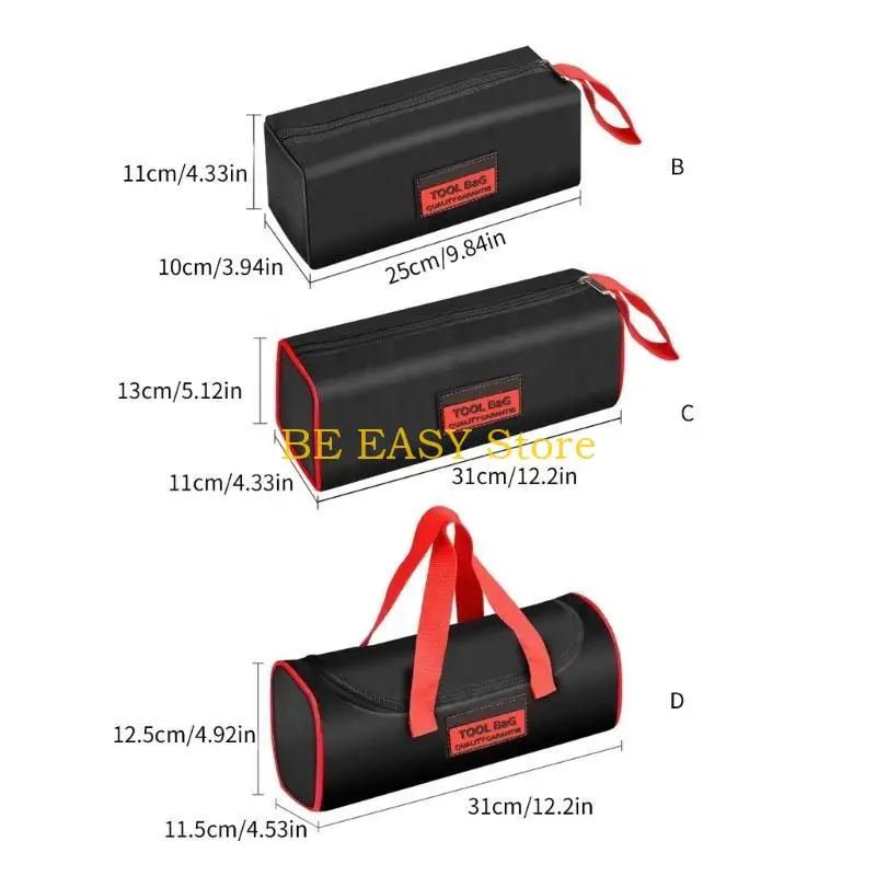 E28F Canvas Tool Storage Bag Tool Storage Bag Waterproof for DIY Projects Repair Work