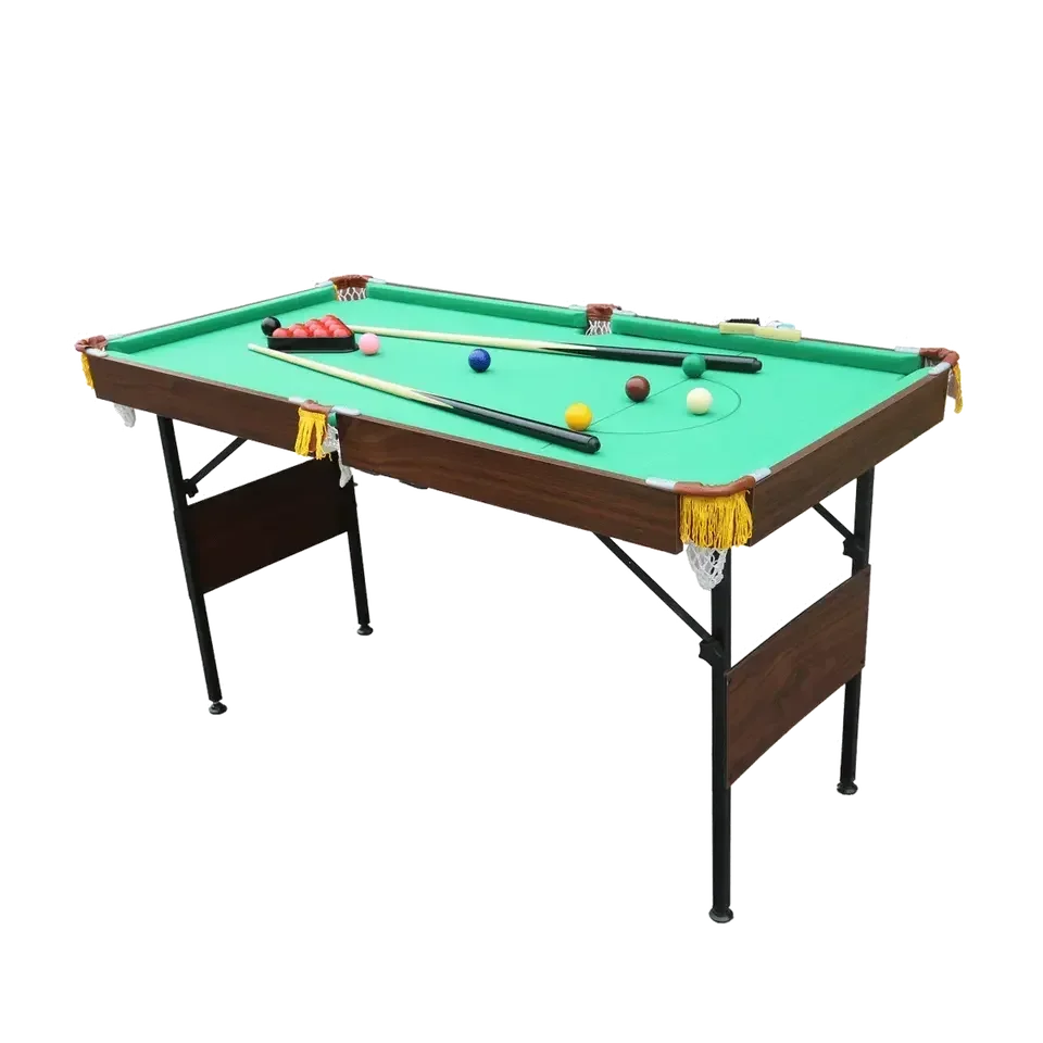 Customizable 4.5ft Collapsible Pool Table: Perfect Indoor Snooker Fun For Teenagers With