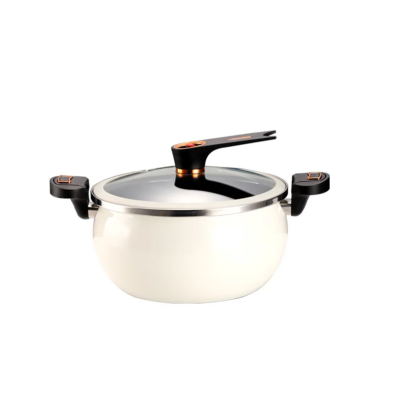 New Style Large Capacity Soup Pot Medical Stone Coating Cast Iron Non Stick Micro Pressure Cooker