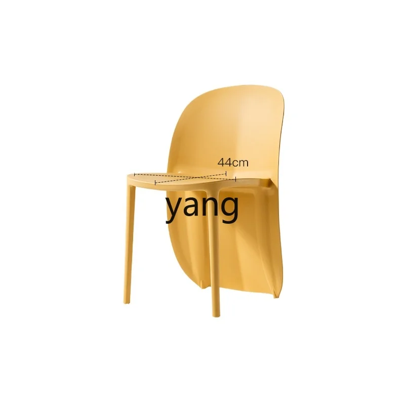 

Yjq Minimalist Creative Plastic Dining Chair Milk Tea Shop Leisure Armchair Modern Home Chair