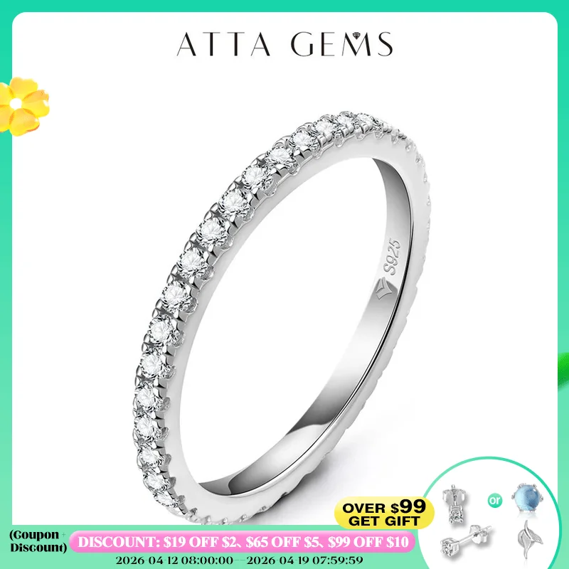 

Женское кольцо из серебра 925 пробы, с муассанитом