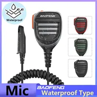 Baofeng Microphone UV68 Pro Max V2 Walkie Talkie Waterproof Type PTT UV 9R Speaker Mic for UV S22 Pro V2 BF 9700 GT3WP Ham Radio