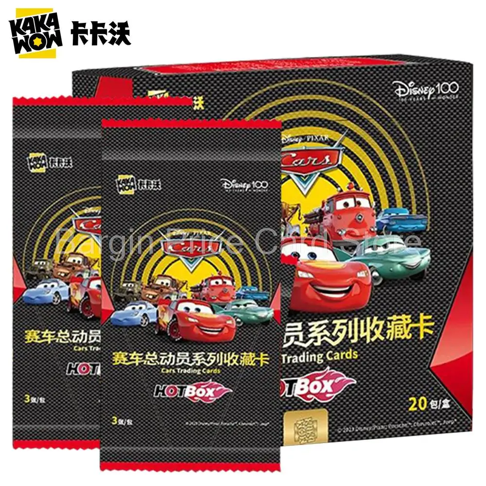 

New KAKAWOW Disney 100 Cars Card for Children Marvel Avengers Assemble Infinity Saga Spider-Man Lilo Stitch Tom Jerry Star Wars