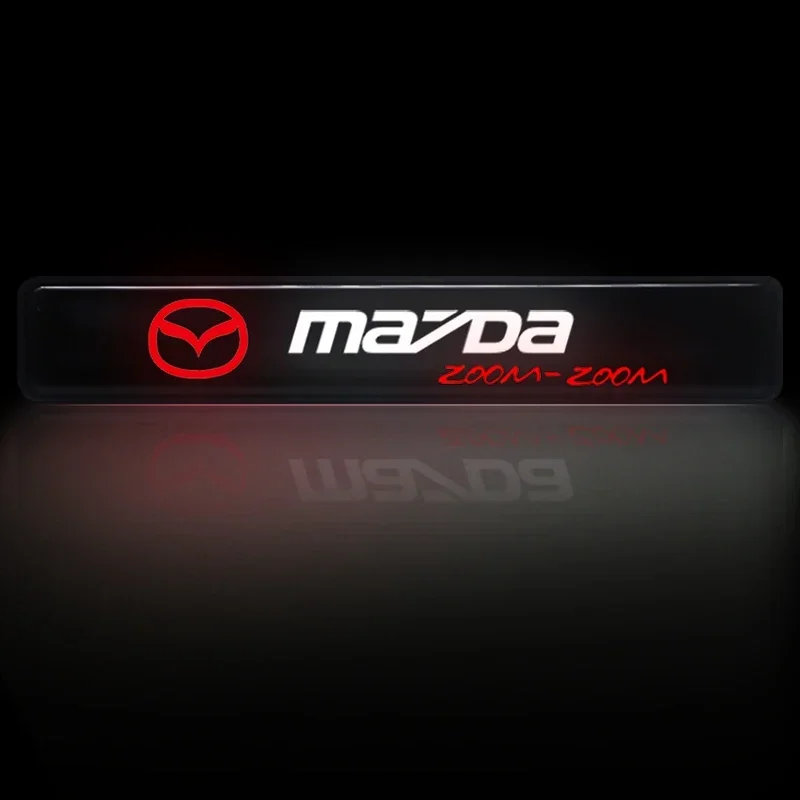 For Mazda 2 3 6 5 Atenza CX3 CX5 MX5 CX7 Axela CX30 CX50 Car Front Grille Sticker Badge Car Head Grill Emblem LED Light Emblem