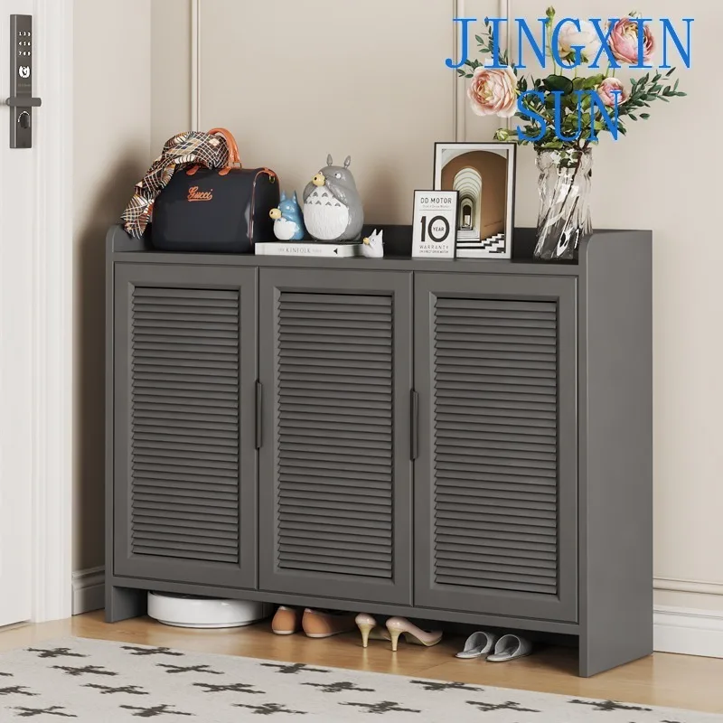 outdoor aluminum alloy shoe cabinet home doorway breathable entryway cabinet honeycomb aluminum courtyard balcony waterproof sun