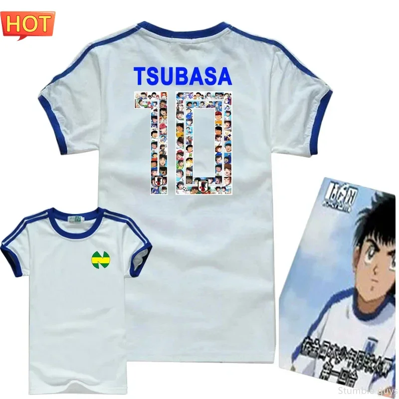 Japanischer Kapitän Tsubasa Nankatsu Fußball-Top Herrenbekleidung Jungen T-Shirt Cosplay Rollenspiel Fan-Version T-Shirt
