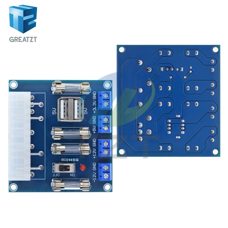 HU-M28W Desktop PC Power ATX Transfer Board Power Adapter Supply Test Module Power Supply Circuit Outlet Module