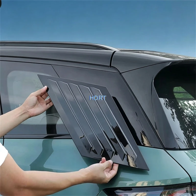 For BYD Atto 3/Atto 3 EVO/Yuan Plus 2026 + Rear Triangular Side Window Louver Shutter Shade Blind Cover Car Styling Accessories