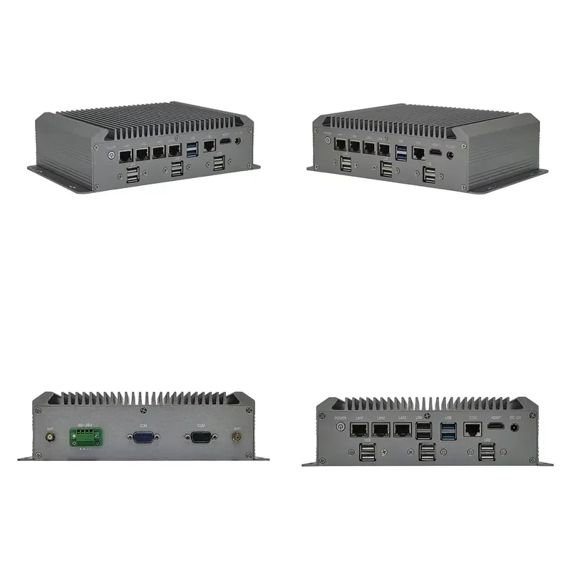 2026  POE Solution M690PE Mini Computer 3*LAN or 4*LAN 2.5G Network POE 48V Phoenix Terminal 4K Display 3*COM PC