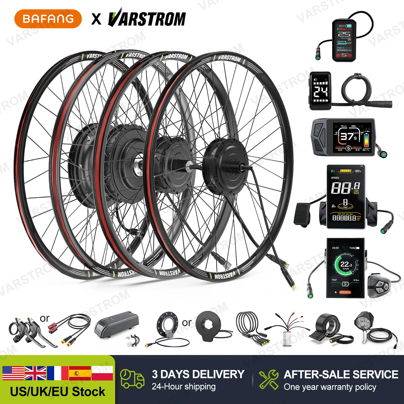 [En vente] moteur arrière Bafang 48V 500W 750W 36V 250W 1000W variateur de moyeu de roue 26 pouces 20/27.5/28/29/700C Cassette 132-142mm