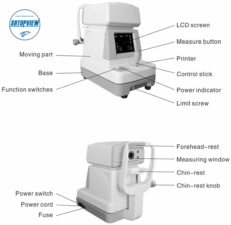 SHTOPVIEW the Most Popular Auto Refractor Keratometer Autorefractor Refractometer Autorefractometer FA-6100A