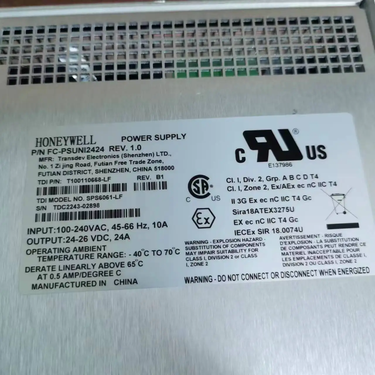 بيع المصنع مباشرة المبيعات الساخنة في 2025 FC-PSUNI-2424 FC-PSUNI2424 FC 8C CC PKS PLC DCS HC900 SIS وحدة تحكم الاحتراق بقعة 20 #4