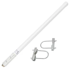 136-174MHz VHF Fiberglass Radio Antenna SO-239 Connector Outdoor Base Antenna for Ham Radio Transceiver