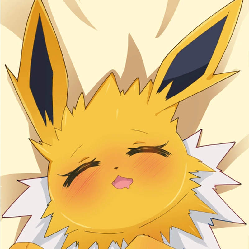 

New Pattern Dakimakura Anime Jolteon Double-sided Print Life-size Body Pillow Cover Bedding Gifts