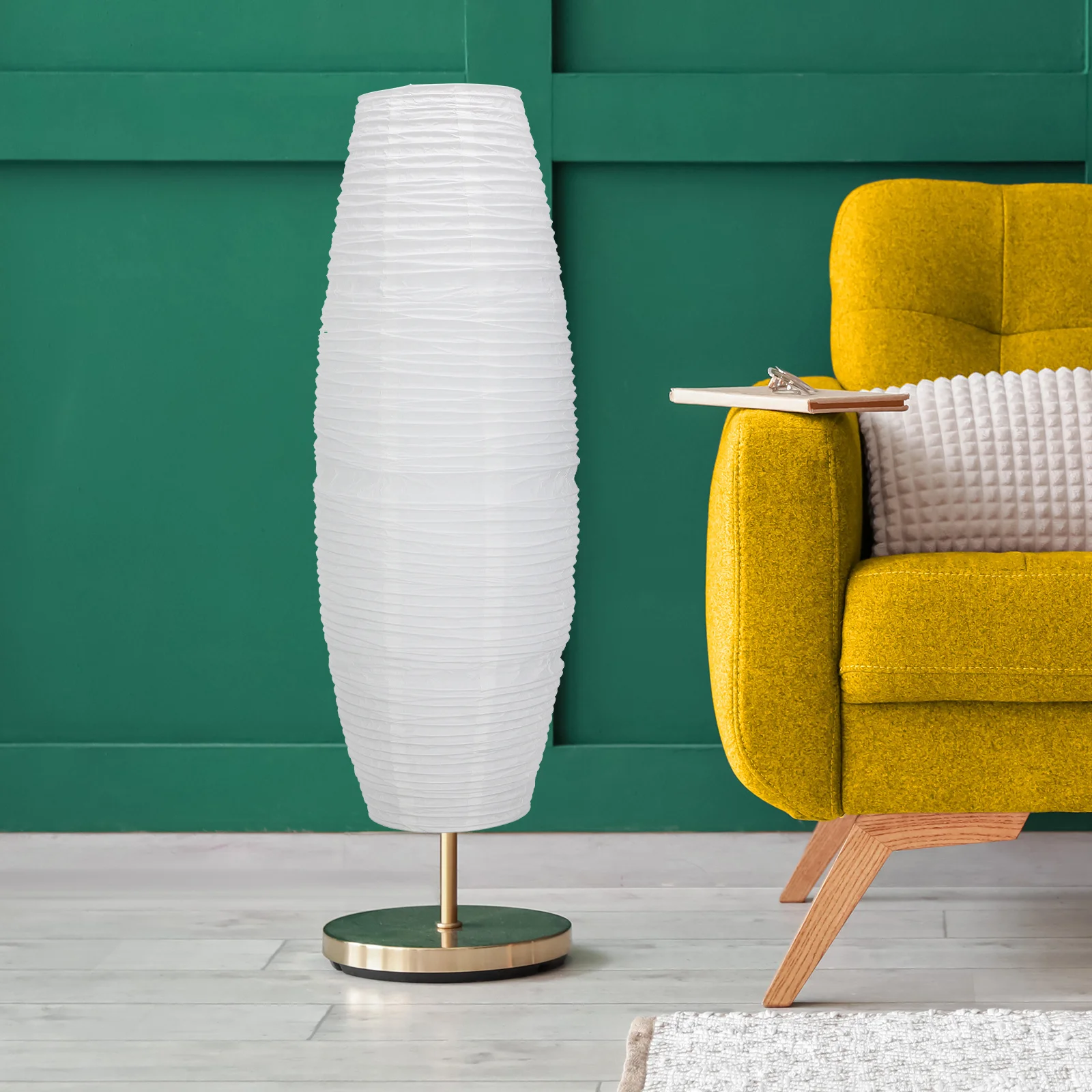 

Stylish 1pc Lamp Shade for Floor Lamp White Paper Bedside Light Cover Decorative Living Room Bedroom Home Decoration