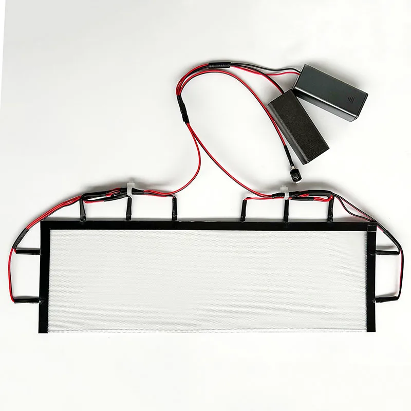 Large Rectangle Led Eyes Light Decorations Flexible Bendable Helmet Shine Eye Lights DIY Kit for Cosplay Mask Accessories Gift