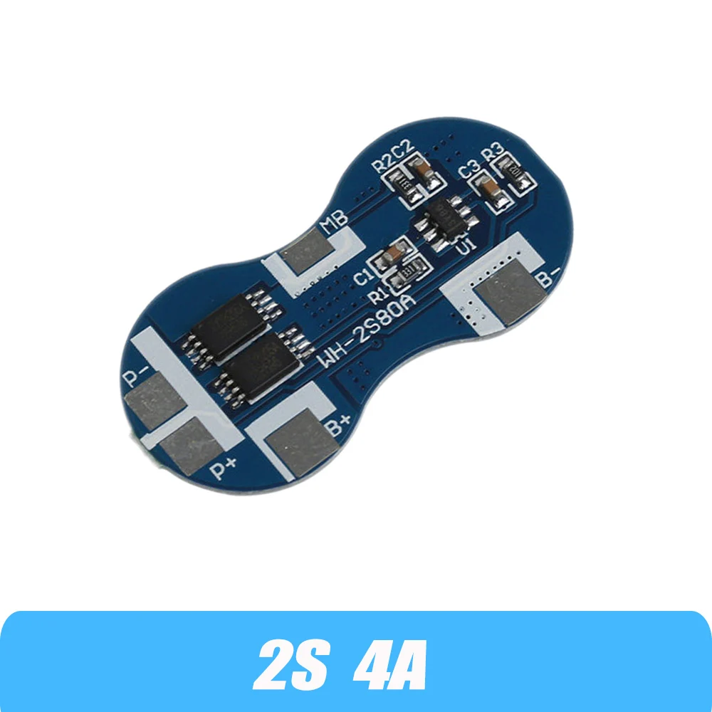 2S 3A 4A 5A 8A 10A 13A 7.4V 8.4V ليثيوم أيون 18650 بطارية ليثيوم لوح حماية BMS 20A معيار حماية ماس كهربائى