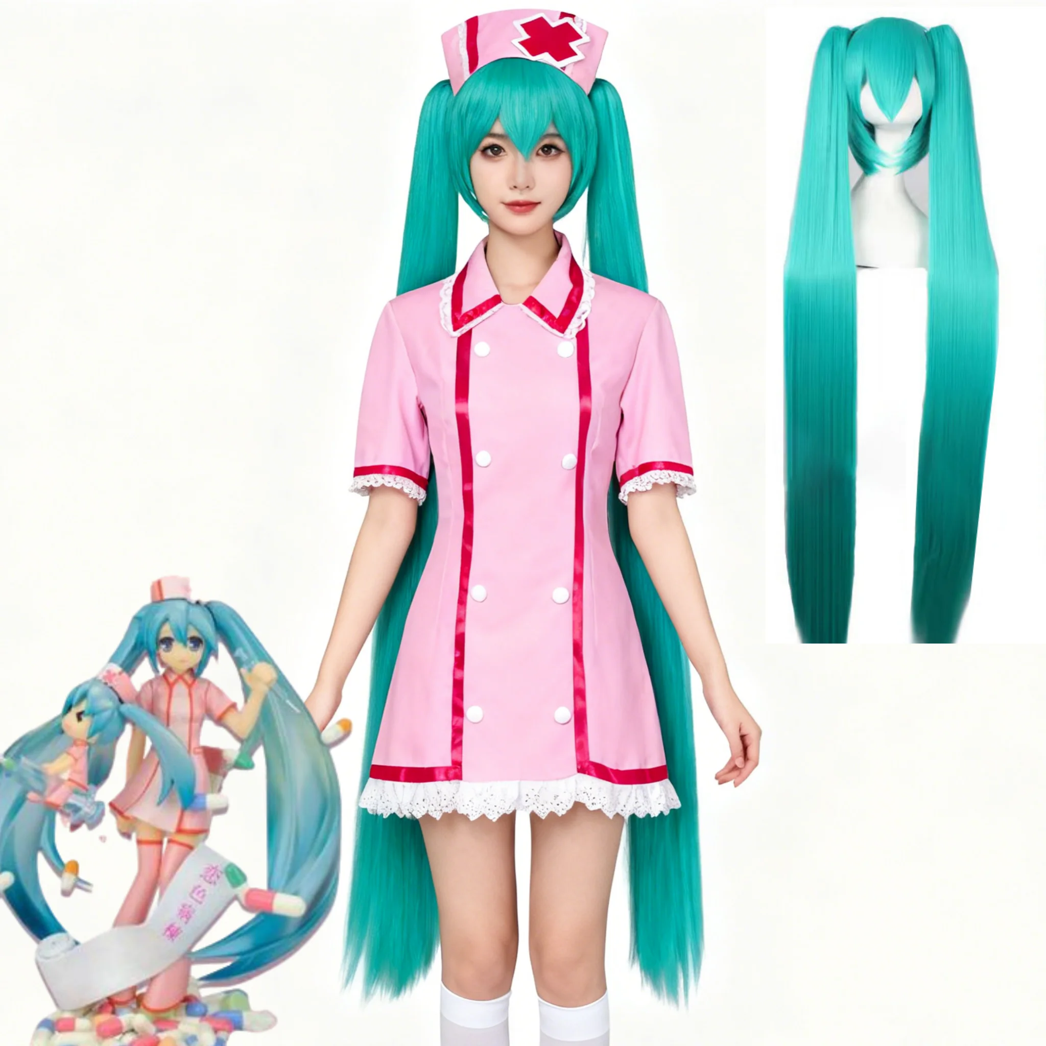 costume-de-cosplay-anime-vocaloid-miku-robe-d'infirmiere-rose-ensemble-complet-de-chapeaux-et-shorts-uniforme-de-scene-pour-fete-d'halloween-vetements-mignons