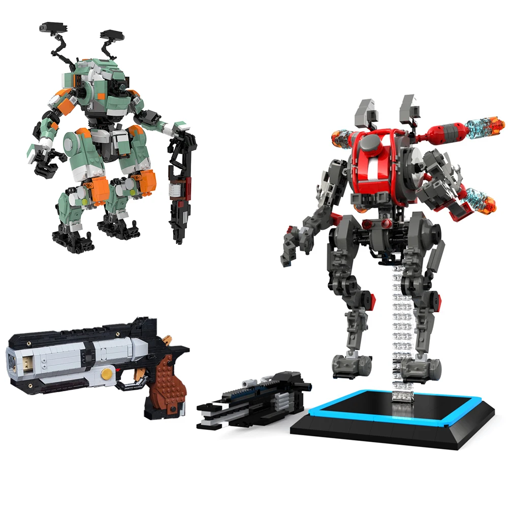 MOC Titanfall 2 Viper's Northstar Mecha Robot Building Blocks Set Revolver Kane's Scorch BT-7274 Bricks Toys For Children Gifts