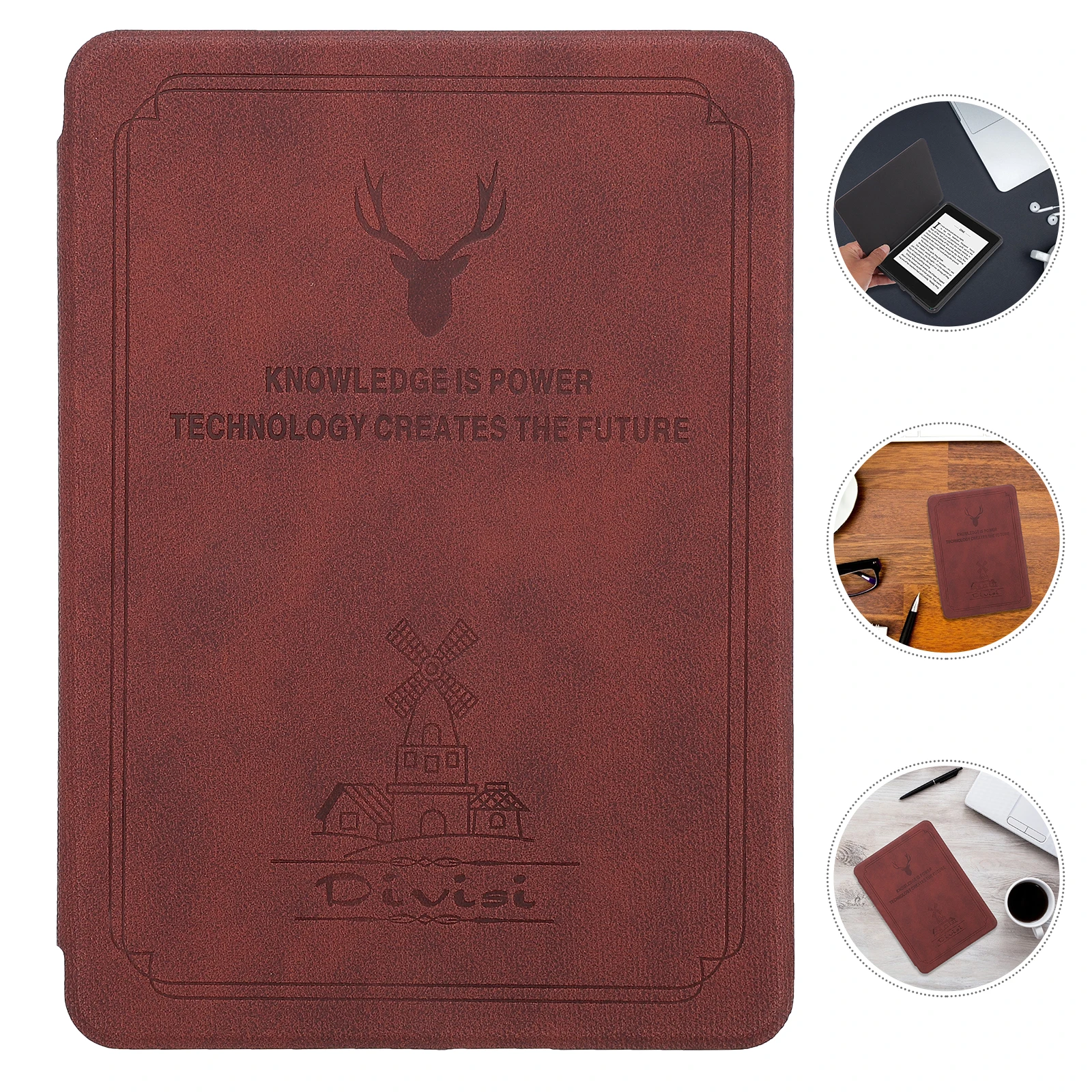 

Deer Head Protective Cover E-book Reader Protector E-reader Case Shell Imitation