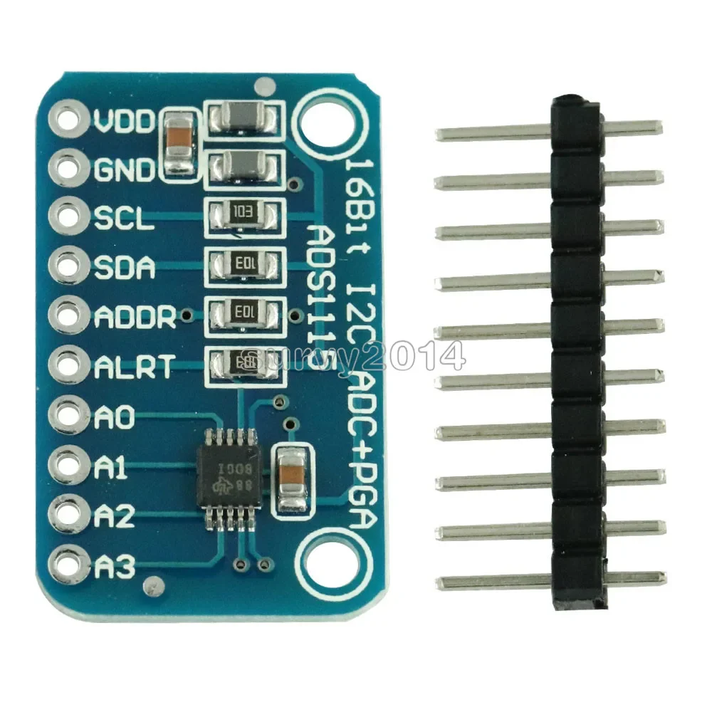 

16 Bit I2C ADS1115 Module ADC 4 channel with Pro Gain Amplifier for Arduino RPi 1PCS