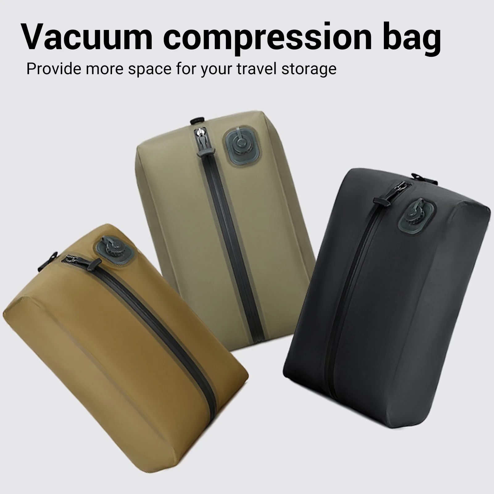 Reusable Travel Vacuum Bag with Built in Pump 20L Rechargeable Folding Automatic Vacuum Compression Bag For Clothing Clothes