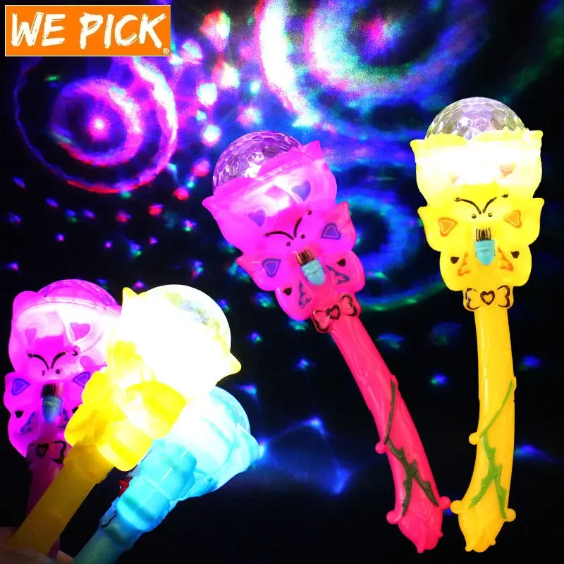 عصا متوهجة مضيئة للأطفال ، إسقاط سحري ، عصا ، نجمة وامضة ، إضاءة ليد ، لعبة أطفال ، لعبة للحفلات ، 10 هدية لكل مجموعة