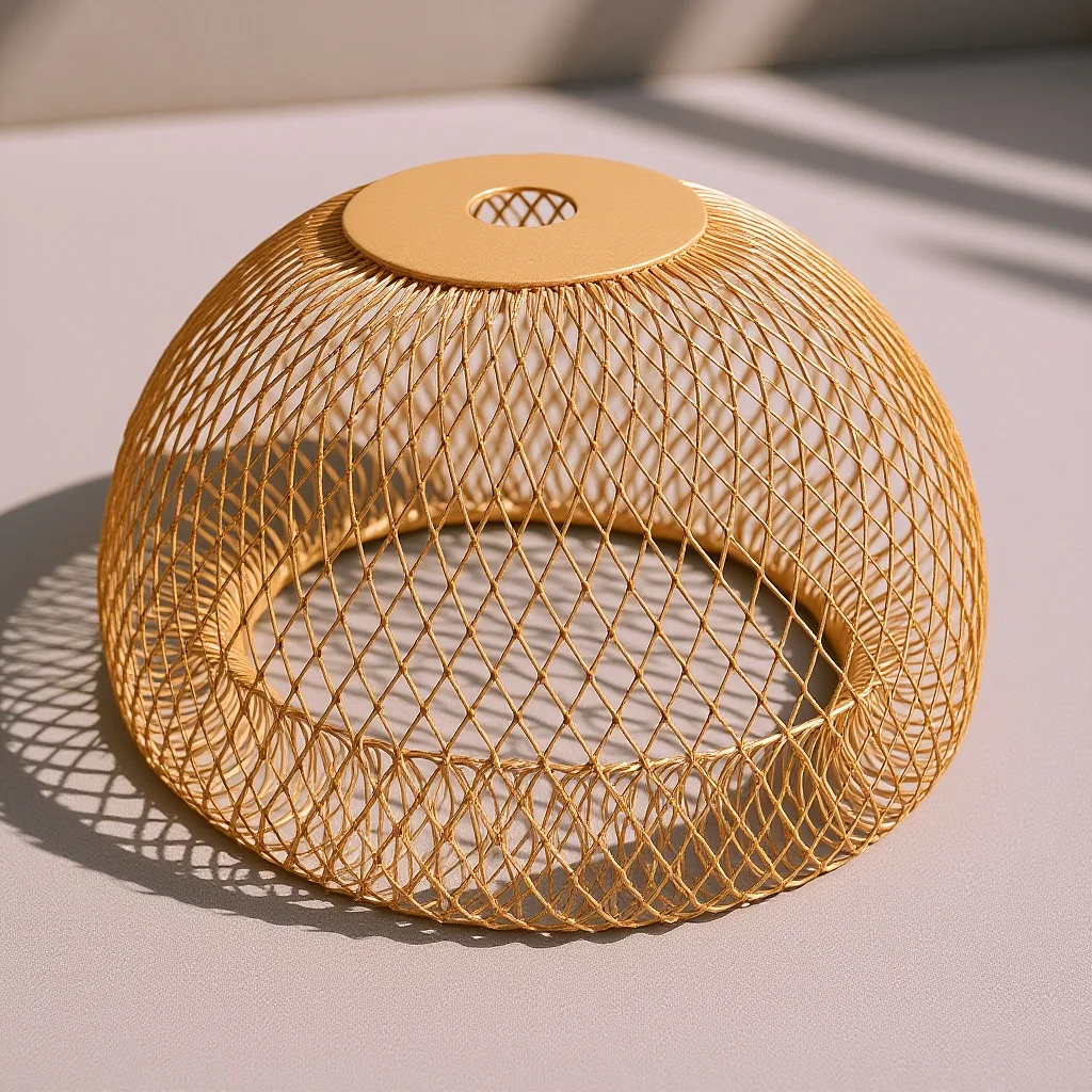 

Decorative Light Cover Iron Wire Lampshade Hanging Lamp Fixture Vintage Ceiling Light Bracket for Home Office Decor