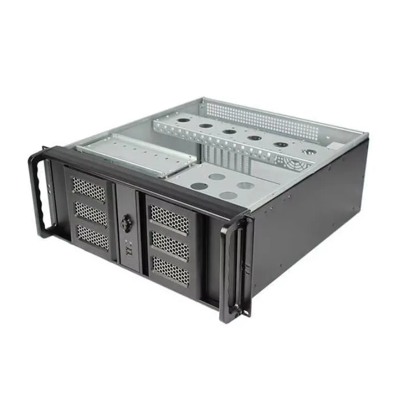 High Quality Double Door Front Panel 4U Server Chassis Depth 480mm 19 Inches Industrial ATX Computer Rackmount Server Case
