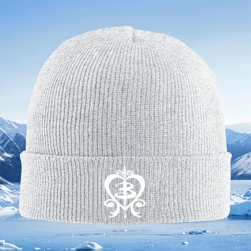 شفرة القلب دوامة تصميم شكل أنيق الرجال النساء للجنسين محبوك قبعة قبعة صوفية قبعة الشتاء الحرارية الدافئة عيد الميلاد في الهواء الطلق C