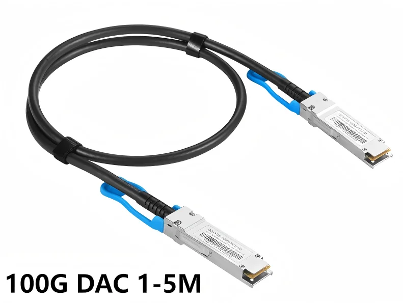 100G QSFP28 DAC Twinax Cable, QSFP28 to QSFP28 Passive Copper Cable, Compatible for Cisco QSFP-100G-CU1M Ubiquiti, Mikrotik