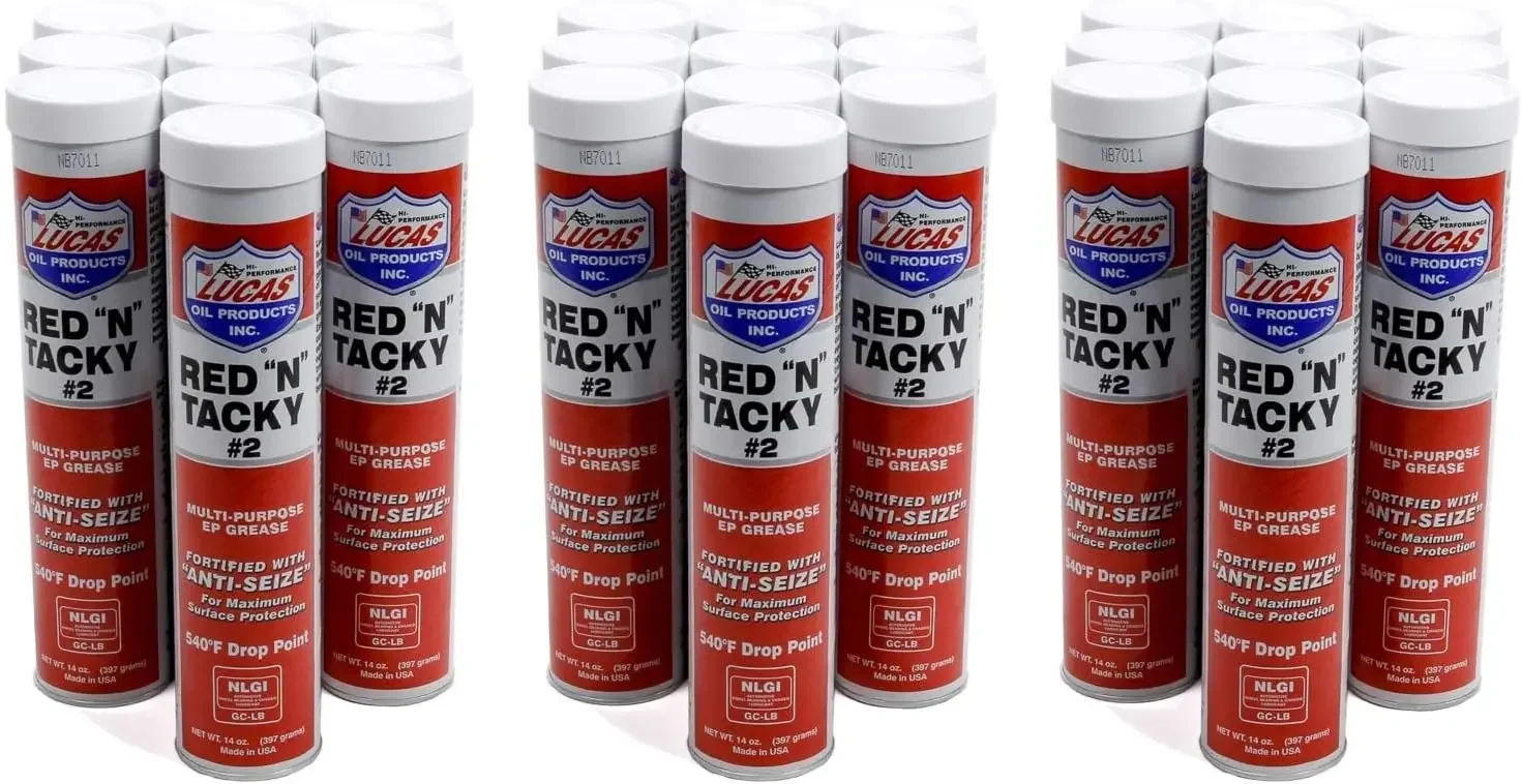 10005-30 Red-N-Tacky Grease - 14 oz. Tube, (Case of 30)