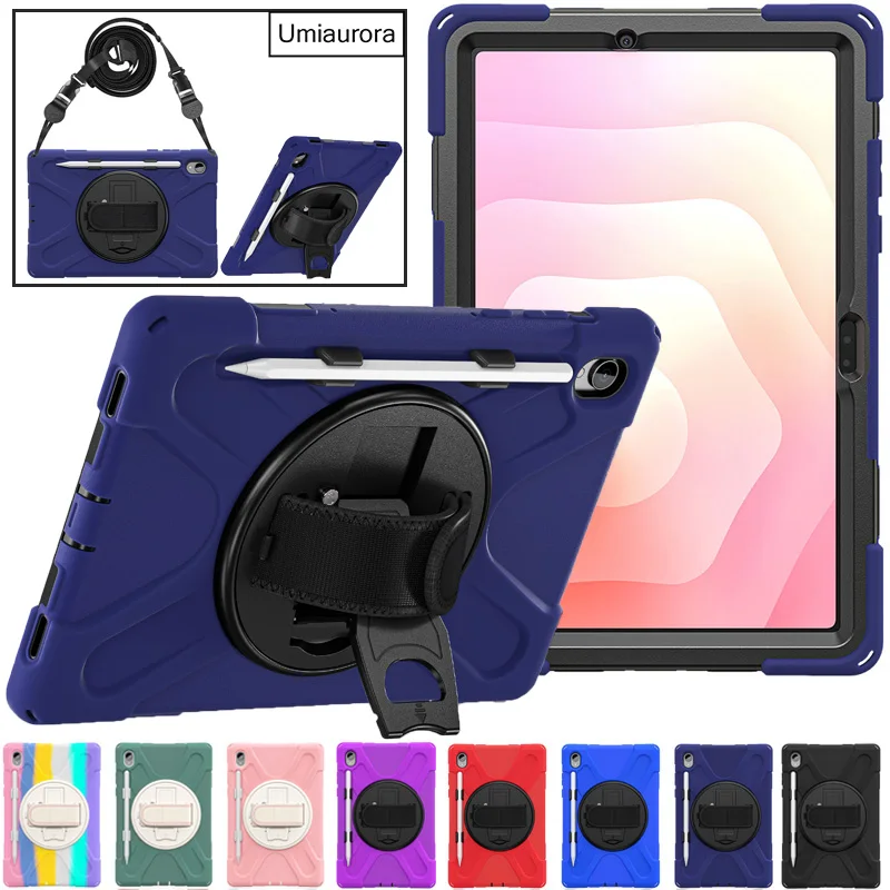 

Для Samsung Tab S11 11 "SM-X730 X736 S11 Ultra 14,6-дюймовый SM-X930 X936 Прочный прочный чехол для планшета с ремешком-подставкой Противоударный Funda