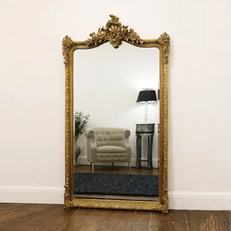 retro bathroom mirror carved living room wall hanging type