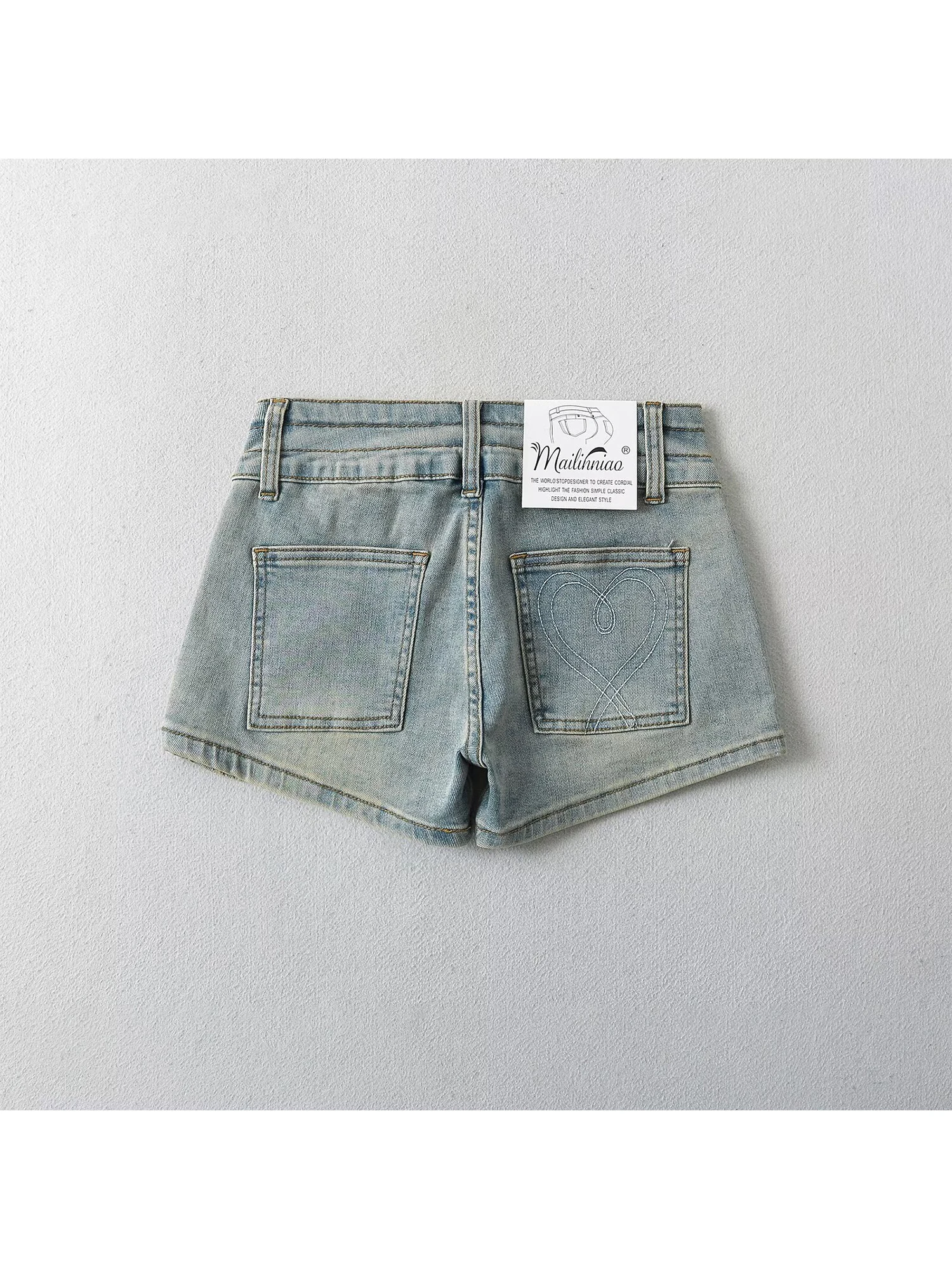 Pantaloncini di jeans a trapezio blu da donna Mini pantaloncini da cowboy anni 2000 Harajuku Vintage Y2k Vita bassa Hot Micro Jean Pantaloni corti Abbigliamento estivo