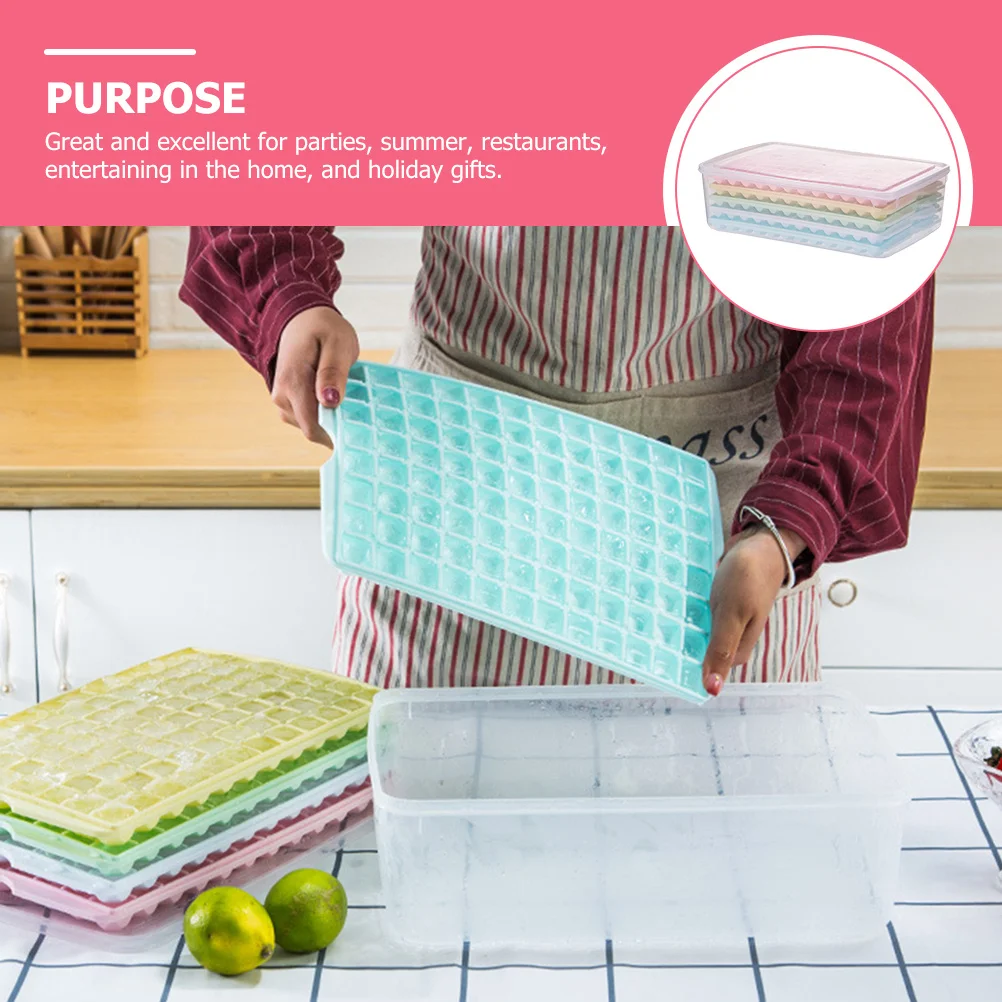 

Ice Cube Mold Plastic Premium Material for Freezer Storage Slow Melting Ice for Drinks Parties Jelly Freezer Mold