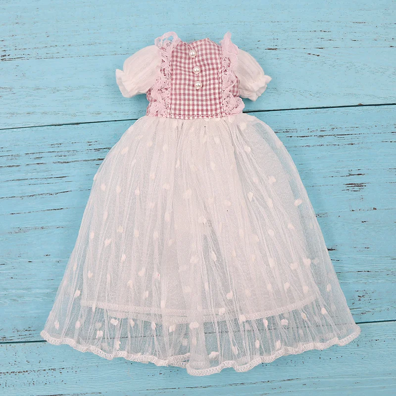 Outfit voor ijzige dbs Blyth pop Kanten jurk elegant en schattig pak 1/6 bjd ob24 anime meisje