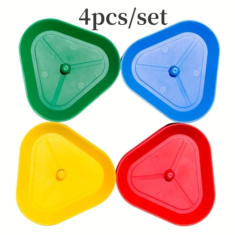 [ABS |   Triangolo] Porta carte da gioco in ABS a forma di triangolo da 4 pezzi/set |   per giochi da tavolo e poker
